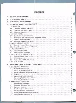 Kawasaki KF Series 4-Stroke Engine Workshop Manual (KF82/KF100/KF150) Preview image 4