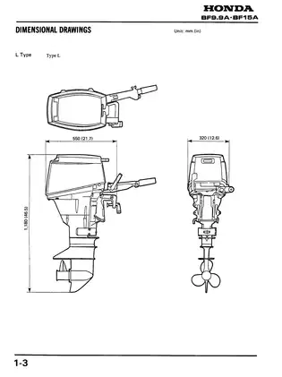 Honda BF9.9A & BF15A Outboard Motor Service Manual Preview image 4