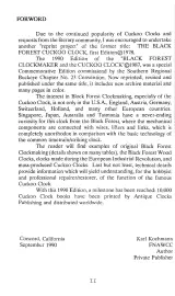 Black Forest Cuckoo Clock Models Manual  1730–1990 (P/N ISBN 0-93396-24-4) – preview page 2