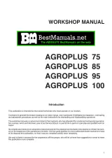 Deutz-Fahr Agroplus 75, 85, 95 & 100 1995–2004 Tractor Workshop Manual (P/N 0297 7393, DF01204) – preview page 1