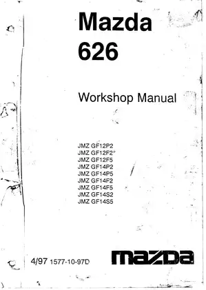 Mazda 626 Workshop Manual (1997) - Comprehensive Service Guide