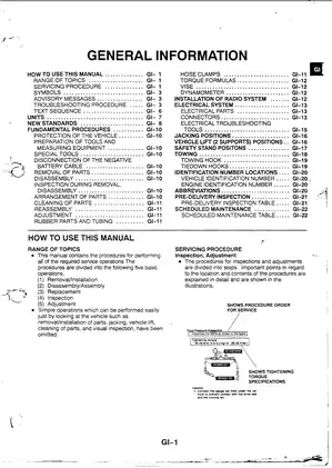 1996-2002 Mazda 626 service manual Preview image 4