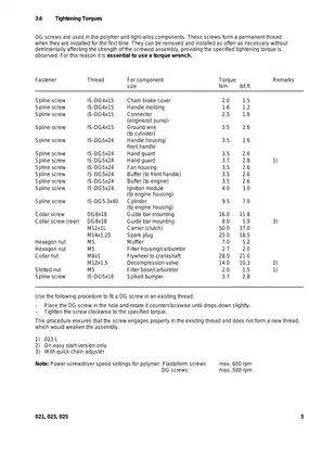 Stihl 021, 023, 025 chainsaw service manual Preview image 5