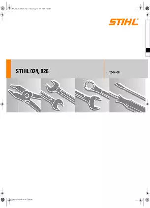 STIHL 024 & 026 Chainsaw Service Manual - Comprehensive Maintenance Guide