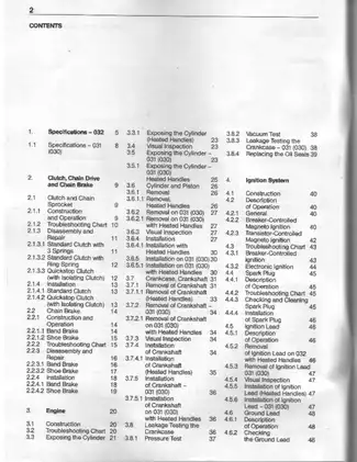 Stihl 031, 032 chainsaw service manual Preview image 3