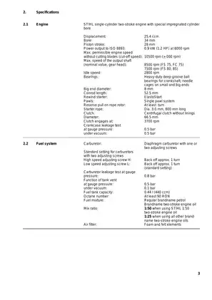 Stihl FS 75 brushcutter service manual Preview image 3