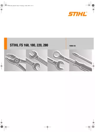 STIHL FS 160, FS 180, FS 220, FS 280 Service Manual