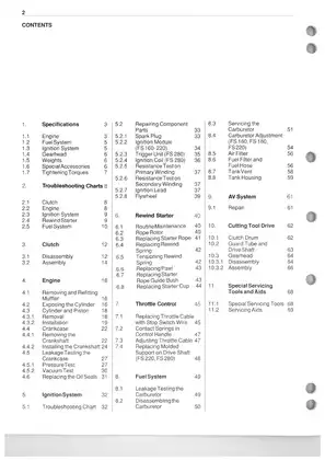 STIHL FS 160, FS 180, FS 220, FS 280 Service Manual Preview image 3