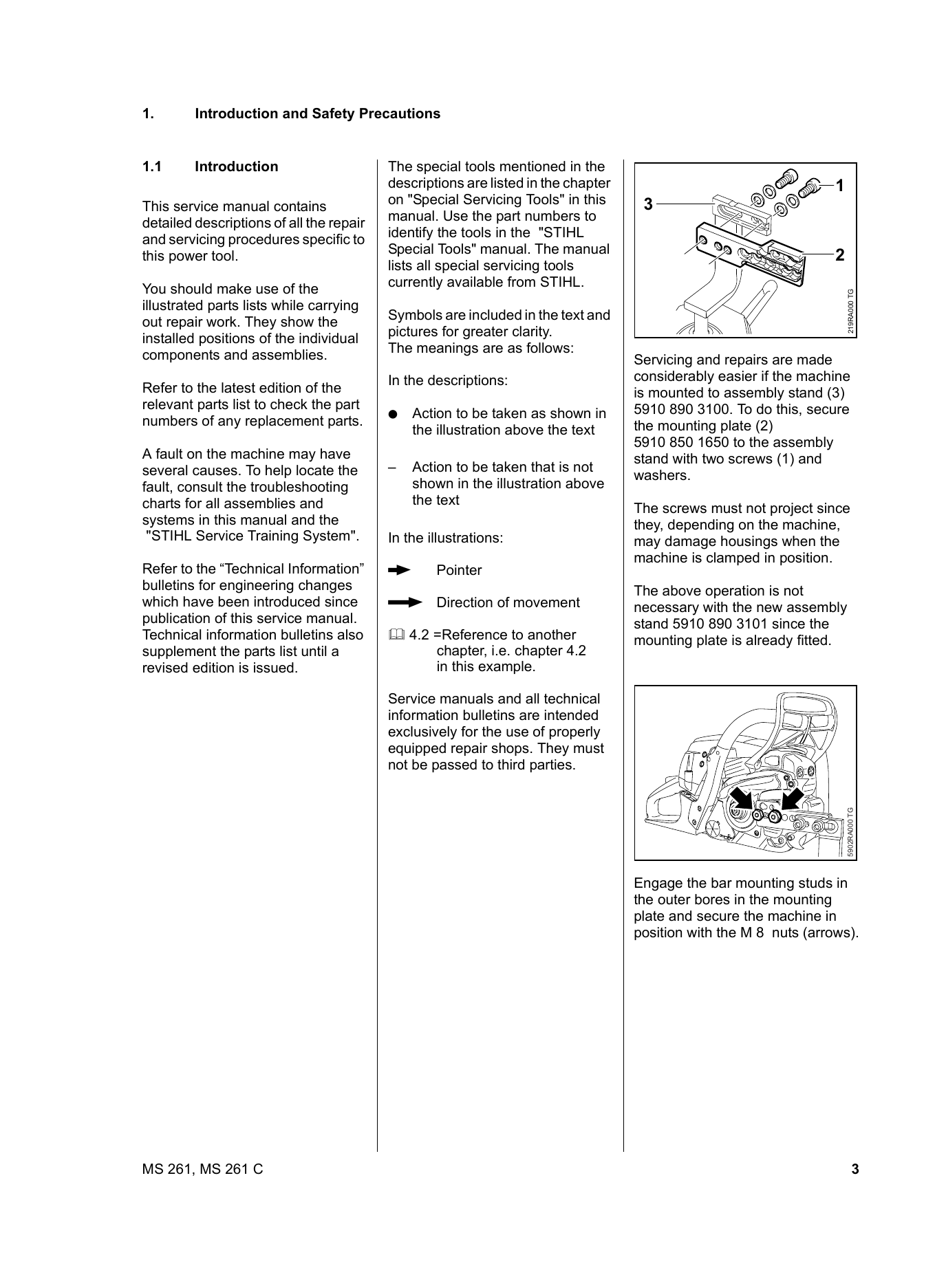 Stihl MS 261 Brushcutter manual Preview image 4