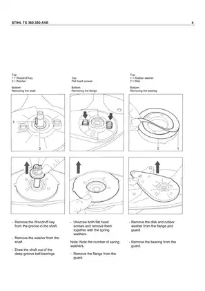 Stihl TS 350 AVE TS 360 Super Cut Saw Service manual, TS 350 TS 08 TS 08S TS 50 TS 200 Preview image 4