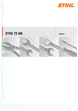 STIHL TS 400 Cut-Off Machine Repair Manual - Comprehensive Guide