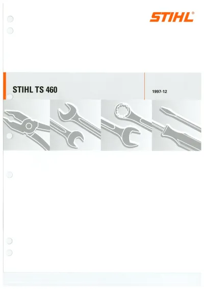 Preview: 1997–2012 STIHL TS 460 Super Cut Saw Service Manual (P/N 42210213000)