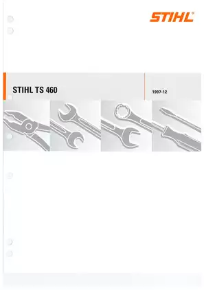 STIHL TS 460 Cutquik Service Manual - Repair and Maintenance Guide