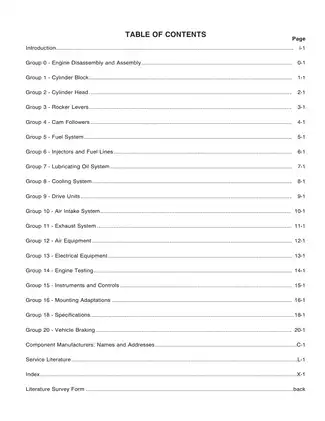 Cummins N14 diesel engine shop manual Preview image 3