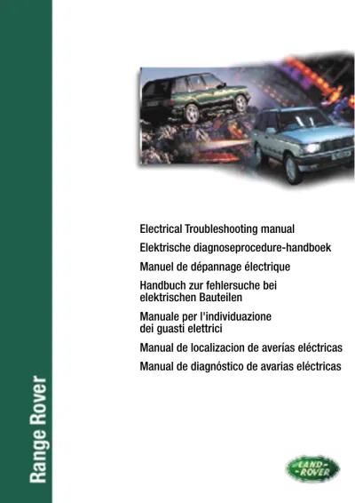Preview: 1995–2002 Range Rover P38 Electrical Troubleshooting Manual (P/N LRL0326ENG)