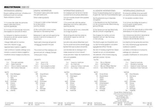 2003-2006 Ducati Multistrada 1000DS parts catalog Preview image 3