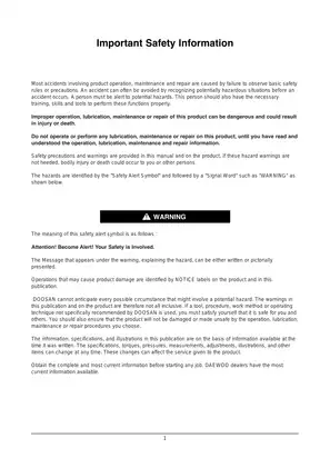 Daewoo Doosan D430 diesel engine repair manual Preview image 3