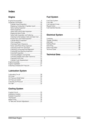 Daewoo Doosan D430 diesel engine repair manual Preview image 5