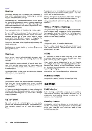 2006 Harley-Davidson Touring Maintenance Manual Preview image 4
