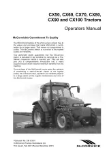 McCormick CX Series Tractors Operator's Manual (P/N OM 9-2001) – preview page 2