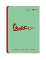 1962 Vespa 150 VBB Operation and Maintenance Manual (P/N Dis. 88356 M) – preview page 1
