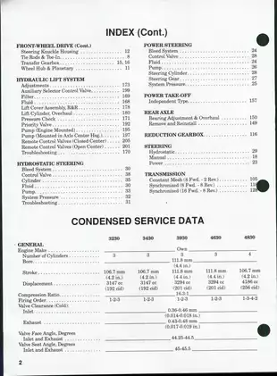 Ford 3000 Series Tractor Service Manual (3230, 3430, 3930, 4630, 4830) - Complete Repair Guide Preview image 2