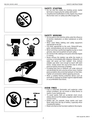 Kubota SM-E2B Diesel Engine Workshop Manual Preview image 4