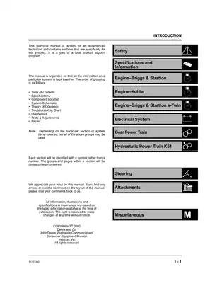 Scotts S1642, S1742, S2046, S2546 lawn tractor technical manual Preview image 3