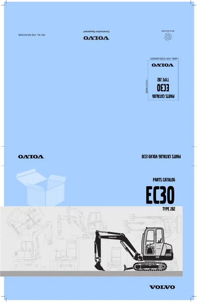 Preview: Volvo EC30 Excavator Parts Catalog Manual (P/N 64C4410006)