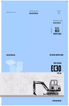 Volvo EC 30 excavator parts catalog
