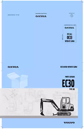 Volvo EC30 Excavator Parts Catalog and Service Manual