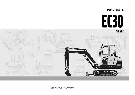 Volvo EC30 Excavator Parts Catalog and Service Manual Preview image 2