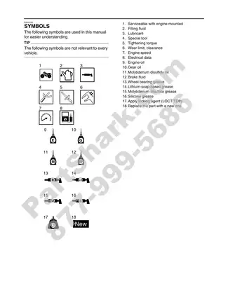 Yamaha YFM 2009 Service Manual and Repair Guide for Maintenance Preview image 5