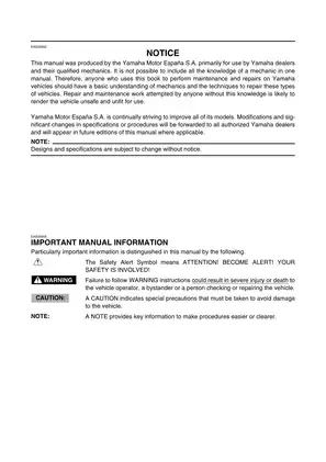 2005-2009 Yamaha YP250R X-MAX scooter service manual Preview image 3