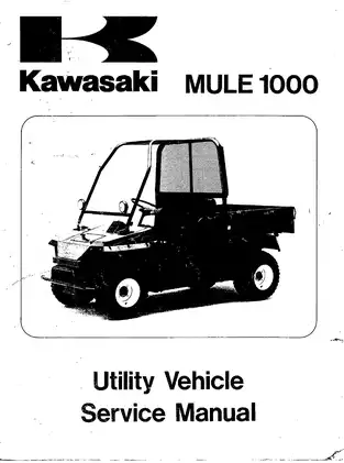 1991-1998 Kawasaki KAF450-B1 Mule 1000 repair manual Preview image 1