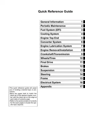 Kawasaki Teryx 750 FI 4x4 Service Manual - Expert Maintenance and Repair Guide Preview image 3