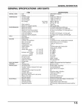 2004–2008 Honda ARX1200T3, ARX1200T3D, and ARX1200N3 OEM Service Manual (P/N 07KPZ00100) – preview page 1