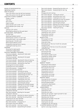 KTM 450/525 SX ATV Repair Manual (2010) - Comprehensive Service Guide Preview image 4
