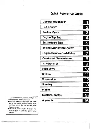 Kawasaki KIM 125 Motorcycle Service Manual - Comprehensive Repair Guide manual page 4 preview Kawasaki Kawasaki KIM 125 Motorcycle Service Manual - Comprehensive Repair Guide manual preview page 4 - thumbnail