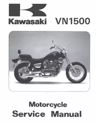 1987-1999 Kawasaki VN1500 service manual Preview image 1