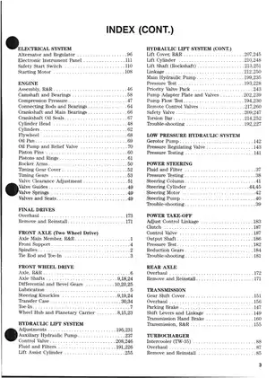 1983-1990 Ford™ TW-5, TW-15, TW-25, TW-35 shop manual Preview image 3