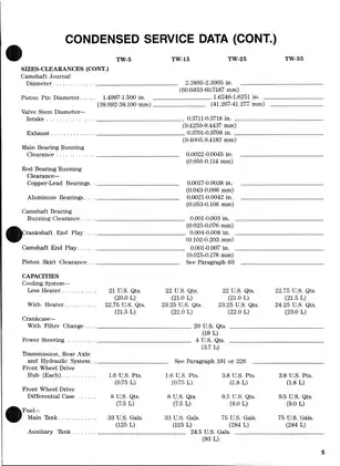 Ford Tractor Service Manual for TW-Series Models (TW-5, TW-15, TW-25, TW-35) Preview image 5