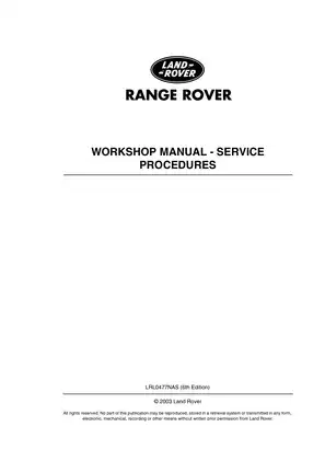 2003 Range Rover workshop manual Preview image 2