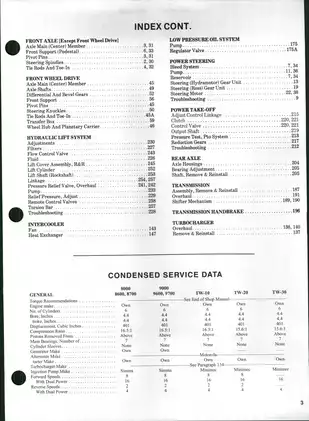 Ford Tractors 8000-9700 Series Complete Shop Manual Preview image 2