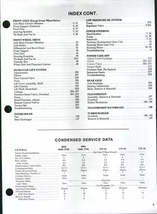 Ford Tractors 8000-9700 Series Complete Shop Manual Preview image 3