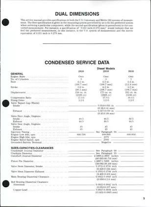 Ford Tractor Service Manual for Models 2810, 2910, and 3910 (Diesel Engine) Preview image 2