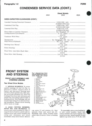 Ford Tractor Service Manual for Models 2810, 2910, and 3910 (Diesel Engine) Preview image 3