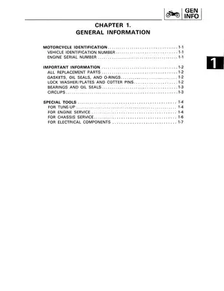 1985-1989 Yamaha BW200 Big Wheel repair manual Preview image 5