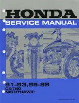 Honda CB750 Nighthawk Service & Repair Manual, 1991–1999 (P/N 61MW307) – preview page 1