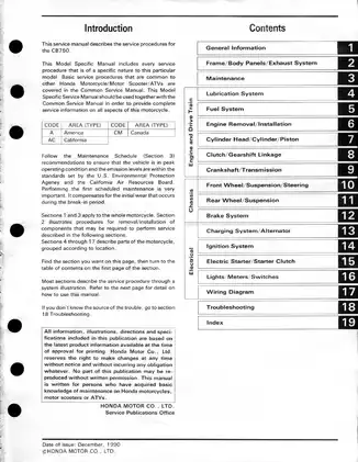 1991-1999 Honda CB750 Nighthawk service manual Preview image 3